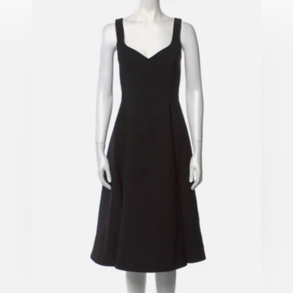 Black Halo Oasis Black A Line Dress Sz 6